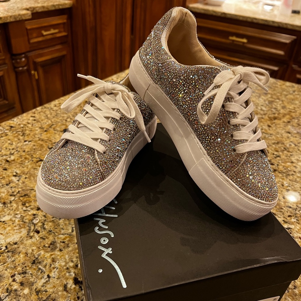 Betsey Johnson Sidney rhinestone sneakers